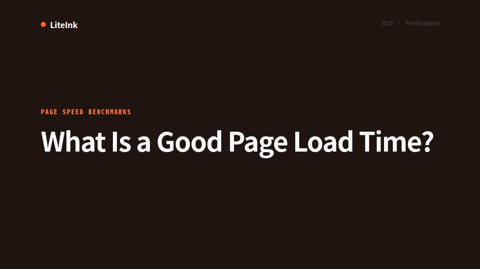 What Is a Good Page Load Time? (2026 Benchmarks)