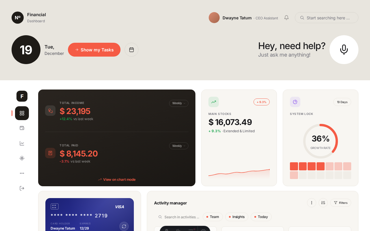 FinFlow Theme Preview