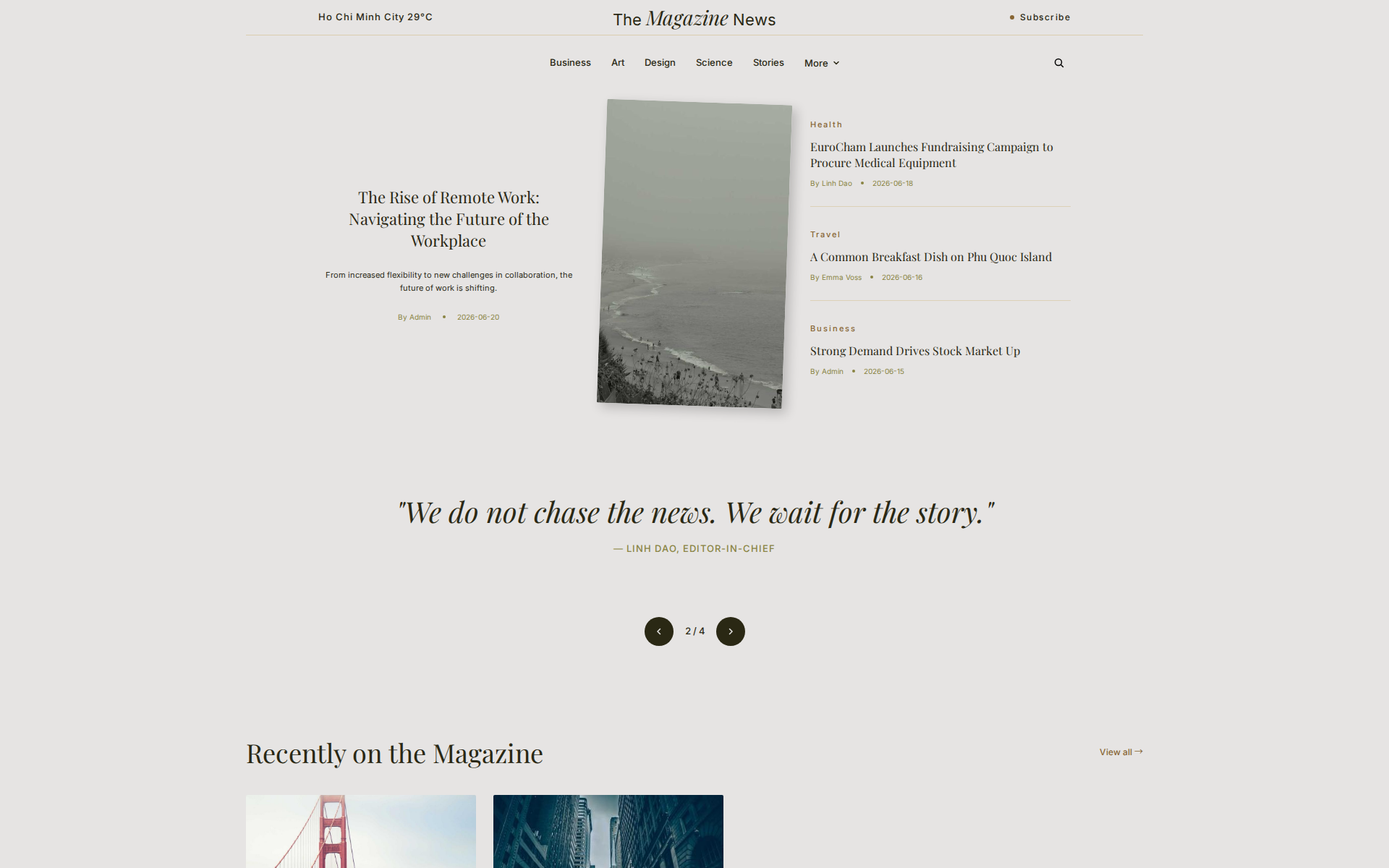 TheMagazineNews Theme Preview